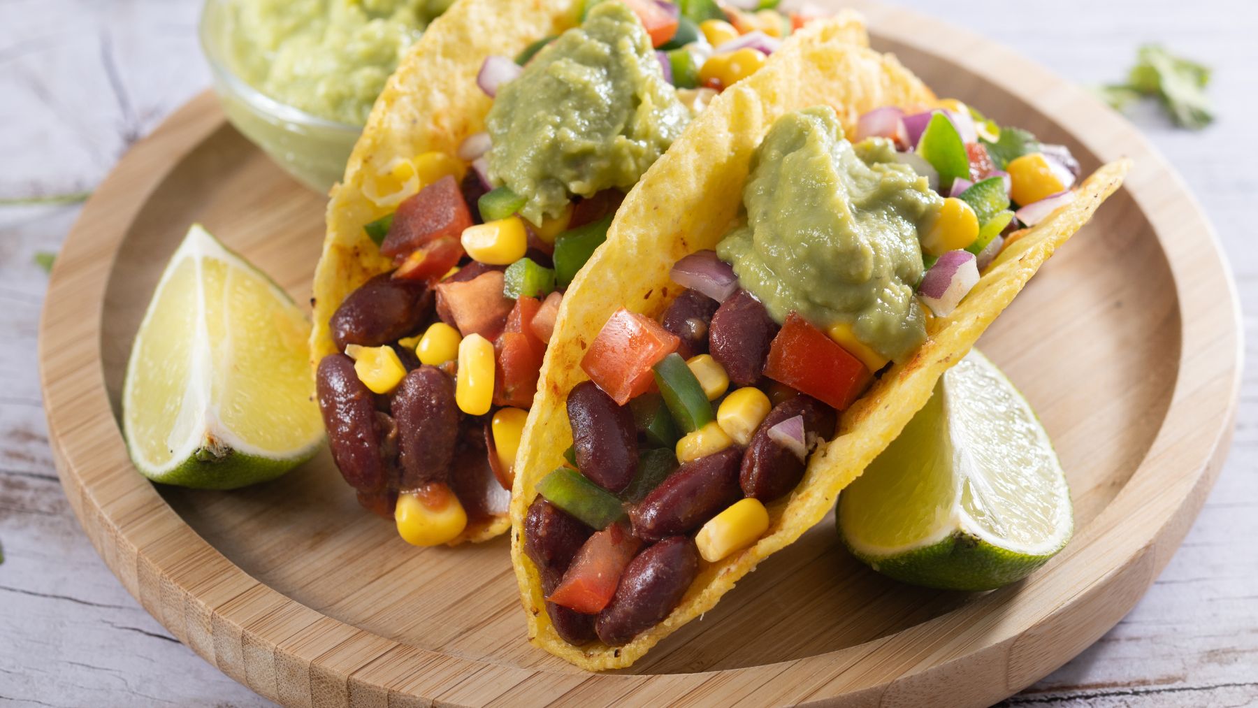 tacos, enchiladas, guacamole